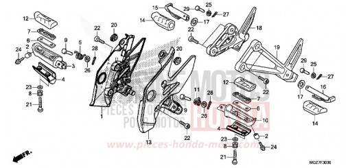 MARCHE CB500XAF de 2015